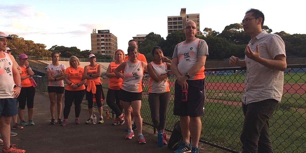 Can Too run fundraisers listening to Dr Jason Wong, Cure Cancer Australia's 2016 Researcher of the Year