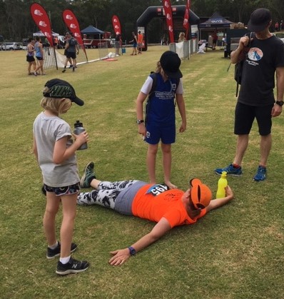 Briony resting post Qld Trail