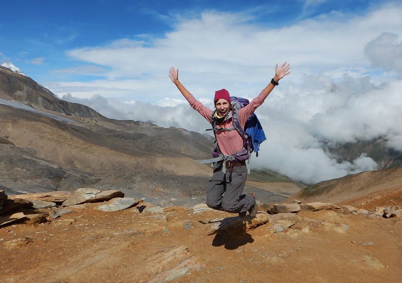 Heather at Everest Base Camp